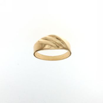 Anello lucido e satinato