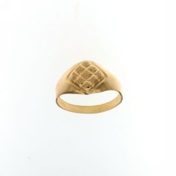 Anello lucido e satinato
