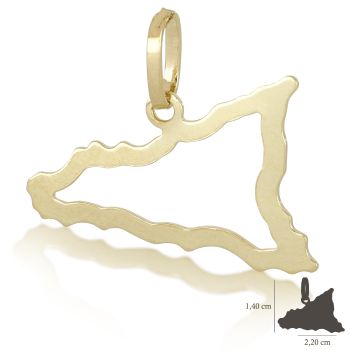 Pendente a forma di Sicilia