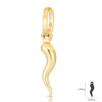 Pendente corno napoletano lucido