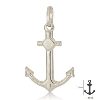 Pendente Ancora bianco mis.2