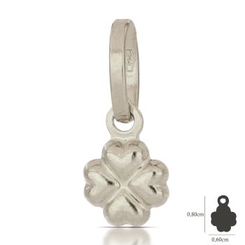 Pendente con quadrifoglio portafortuna