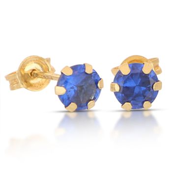 Orecchini solitario blue