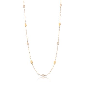 Girocollo martellato bicolore