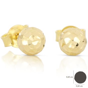 Orecchini sfera sfaccettata