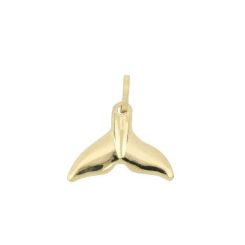 Whale tail shaped pendant