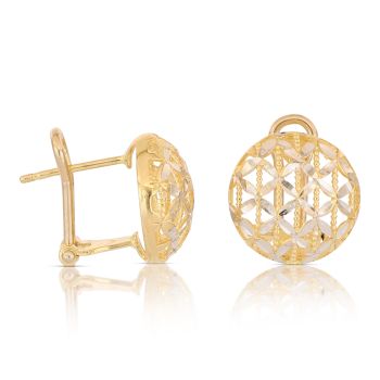 Orecchini a lastra traforati