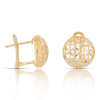 Orecchini a lastra traforati