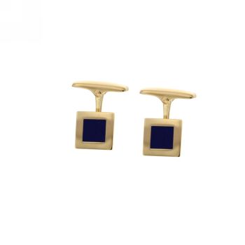 Whale backing cufflinks with lapis