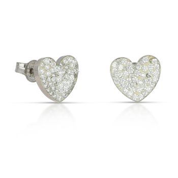 Orecchini cuore bianchi