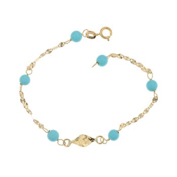 14cm Children turquoise bracelet
