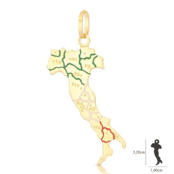 Pendente a forma di Italia