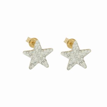 Star zirconed resin earrings