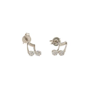 Musical note shaped earrings