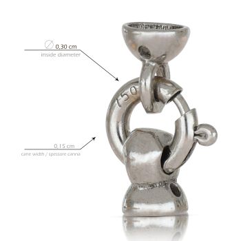Chiusura con coppiglie - Canna 0,15cm