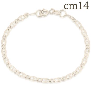 Hollow Ring and connector link bracelet