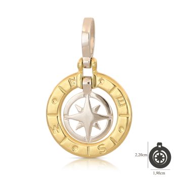 Pendente con rosa dei venti