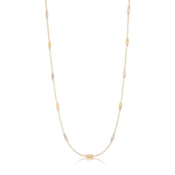 Girocollo martellato bicolore