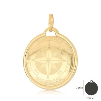 Pendente con rosa dei venti