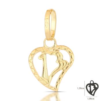 Pendente numero 13 giallo