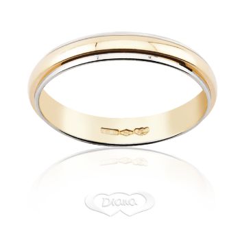 FD88L4 BC two colour Wedding ring