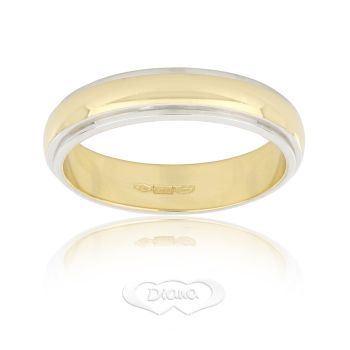FD88N7 BC two colour Wedding ring