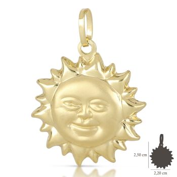 Sun shaped pendant