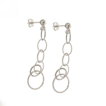 Multiple interlinked earrings