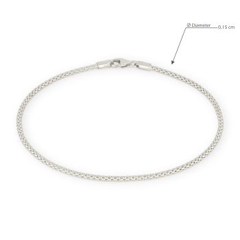 Bracciale a maglia pop-corn