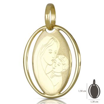 Medaglia con Madonna con bambino
