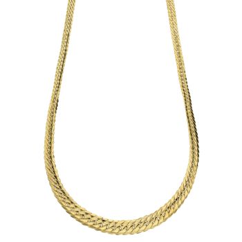 Graduated Wheat chain necklace