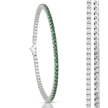 Bracciale tennis double face