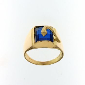 blue gem snake ring