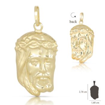 Medaglia volto di Cristo stampato