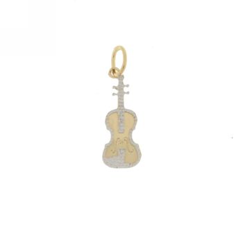 violin shaped pendant