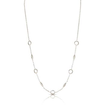 Girocollo martellato bianco