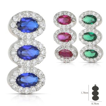 Pendente con pietra rossa