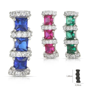 Pendente con pietra rossa