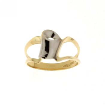 Polish and diamond cut textured ring