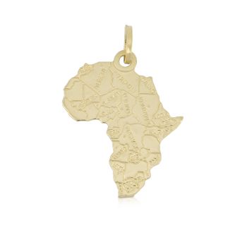 Africa shaped pendant