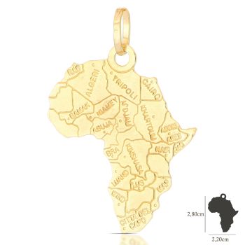Pendente a forma di Africa