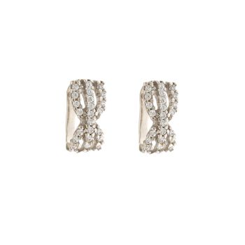 Zirconed lady earrings