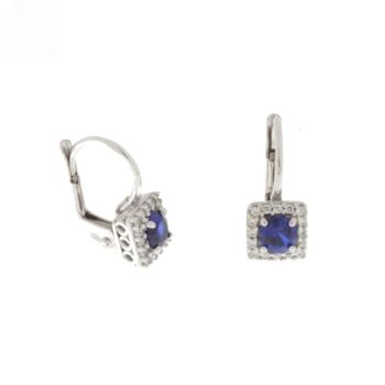 Orecchini con pietra blue