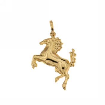 Rampant horse shaped pendant