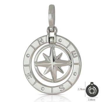 Pendente con rosa dei venti