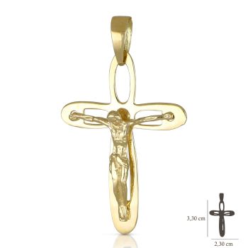 Croce a lastra traforata con Cristo