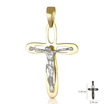 Croce a lastra traforata con Cristo