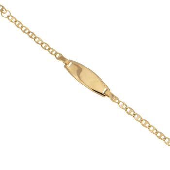 Bracciale con targa 14cm