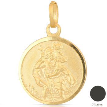 Medaglia coniata con S.Cristoforo