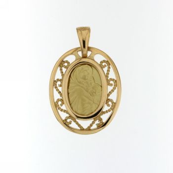 Medaglia con Madonna con bambino
